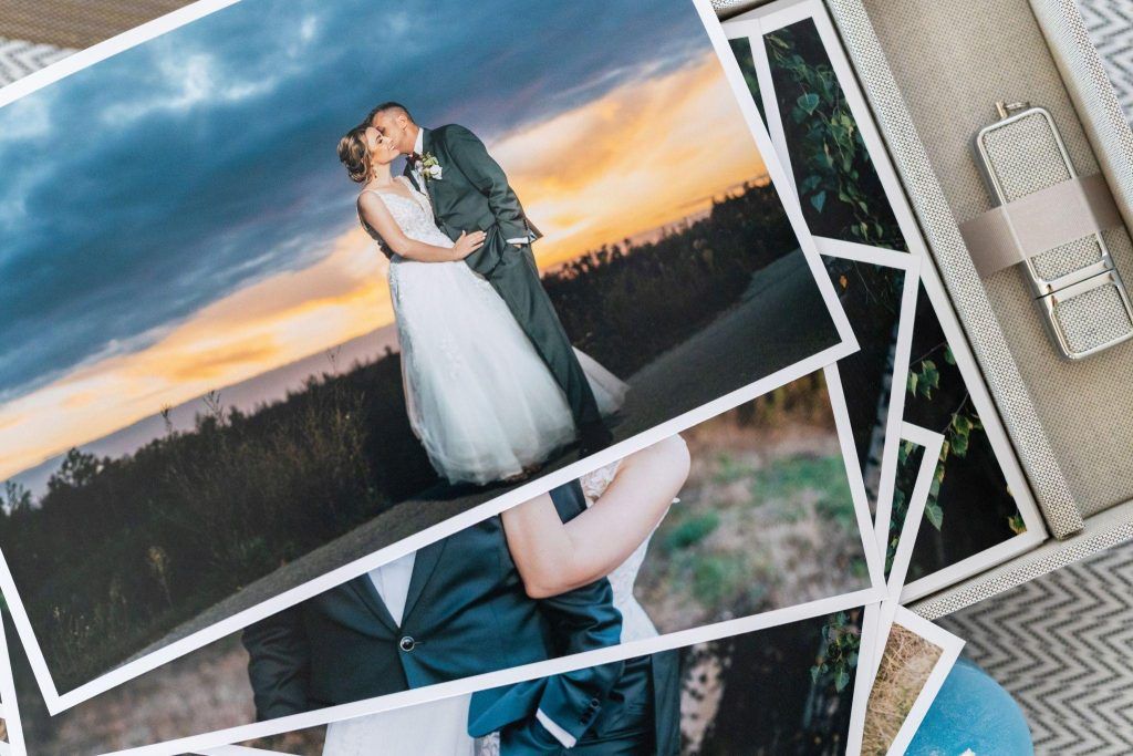 Pudełko ze zdjęciami ślubnymi